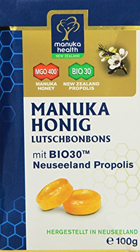 Manuka Health MGO 400 plus Propolis Lutschbonbons, 1er Pack (1 x 100g) - 1