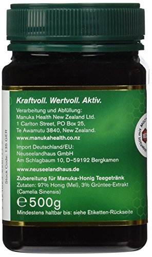 Manuka Health Teegetränk - Honig mit Grüntee, 1er Pack (1 x 500 g) - 3