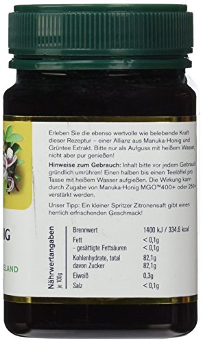 Manuka Health Teegetränk - Honig mit Grüntee, 1er Pack (1 x 500 g) - 4